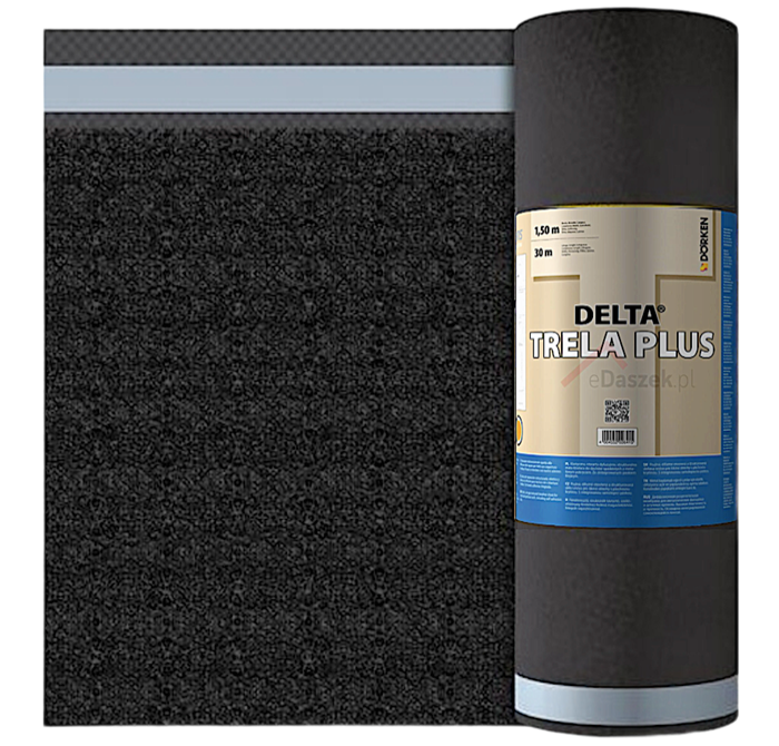DELTA- TRELA PLUS Объёмная диффузионная мембрана для фальцевой кровли  Дельта Трела Плюс 1984