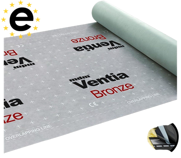 MDM VENTIA BRONZE TT Диффузионная мембрана для кровли МДМ Вентиа Бронза ТТ 1990