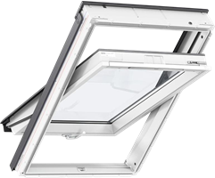 Окно мансардное VELUX 66х118 GLU 0061B полиуретановое покрытие, 2 камеры, вентклапан, ручка снизу 2143