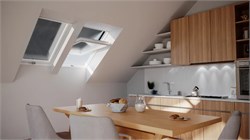 Окно мансардное RoofLITE+ TRIO PVC 55х78 APY B1500 ПВХ 2 камеры, рама 12 см, ручка снизу 2209