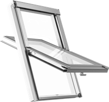 Окно мансардное RoofLITE+ TRIO PVC 55х78 APY B1500 ПВХ 2 камеры, рама 12 см, ручка снизу 2209