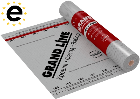 Grand Line 105 +Tape (75м2) Мембрана супердиффузионная Гранд Лайн 105 +Лента (75м2) 2058 - фото 7096