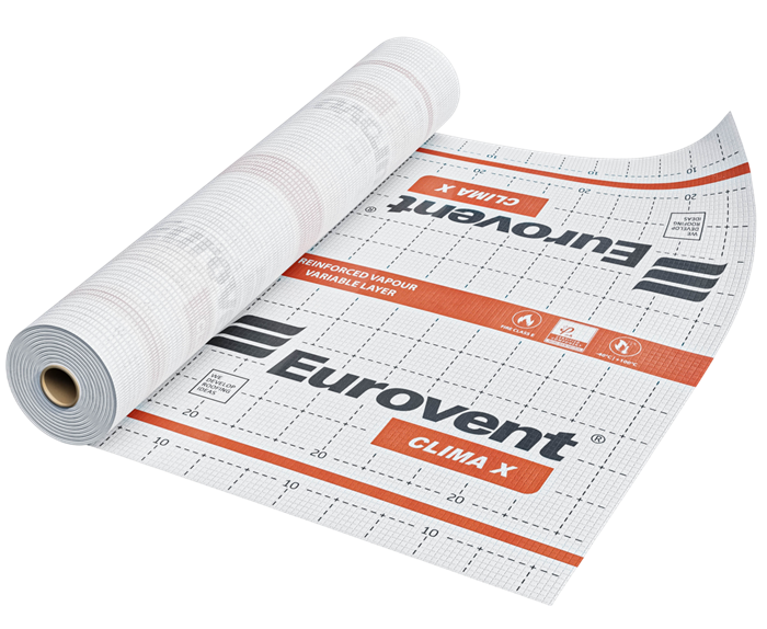 Eurovent CLIMA X 115 гр/м2 Пароизоляционная трехслойная мембрана Евровент Клима Икс 2282
