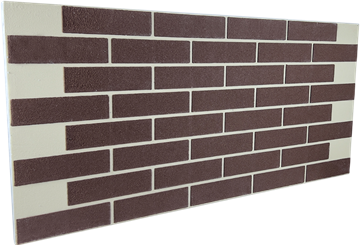 Фасадная панель под кирпич (вишня) 1250х600х50 1973