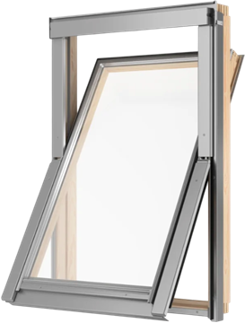 Окно мансардное RooFLITE+ Slim Pine 114х118 DPY B900 1камера, рама 9 см, ручка снизу 2073