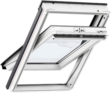 Окно мансардное VELUX 66х118 GLU 0061 полиуретановое покрытие, 2 камеры, вентклапан, ручка сверху 2142