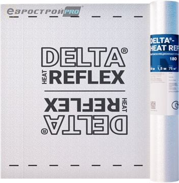DELTA-HEAT REFLEX 180 75 м2 Пароизоляция аллюминизированная с рефлексным слоем 2248