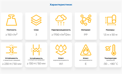 STROTEX MEDIUM Мембрана супердиффузионная 3-х слойная 2040 - фото 6986