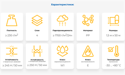 STROTEX UV PROTECT 230 Супердиффузионная 4-х слойная мембрана для кровли 2054 - фото 7066